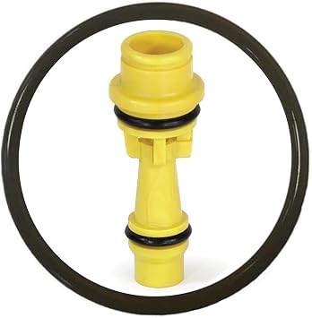 Clack Injector - V3010# 1G Yellow - Includes Injector Cap O-ring Seal, Part V3152 - Authentic OEM Parts - Soft Water Supply Product Bundle