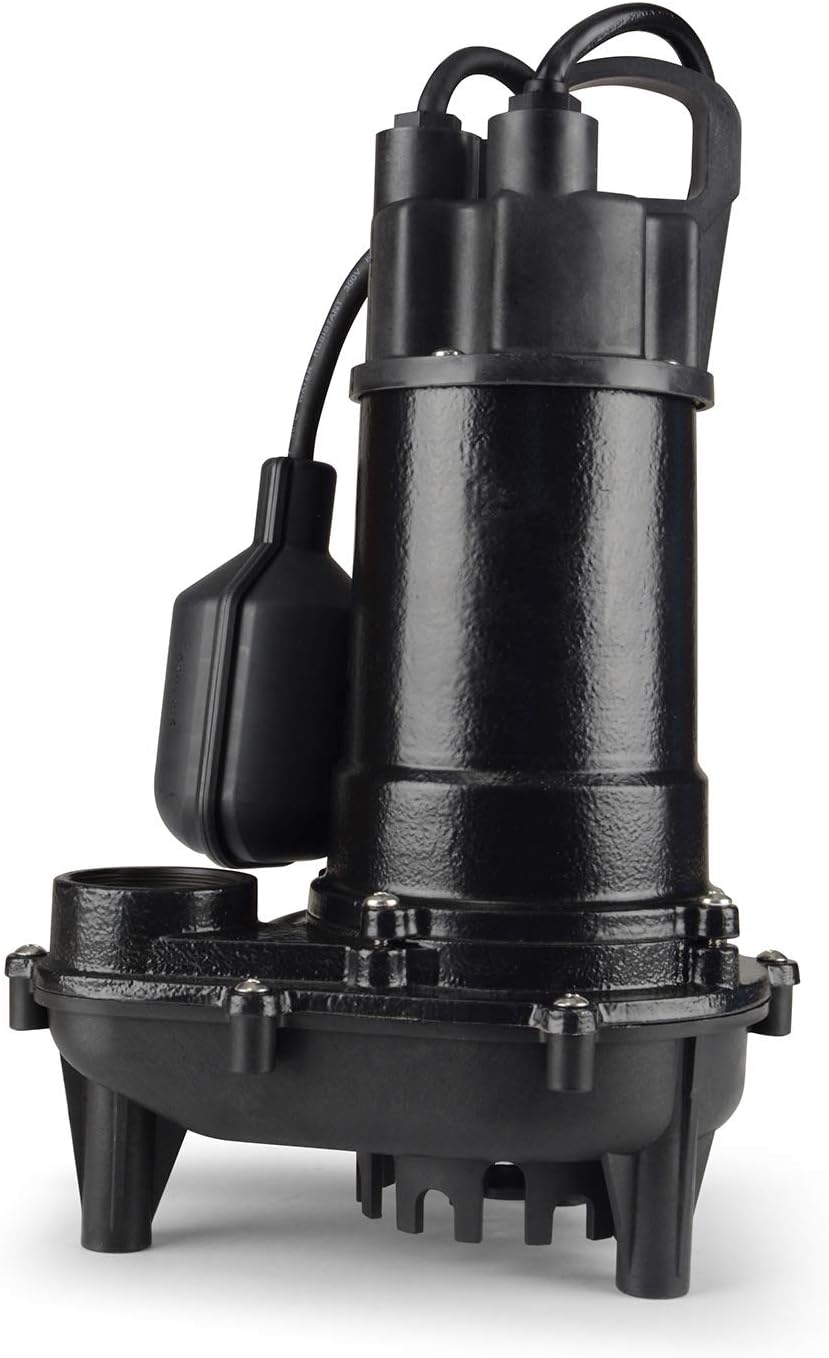 WA50CSW Sump Pump Black, 0.5 HP