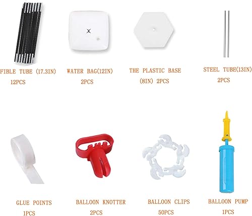 Miniatura 3 de Kit de arco de globos, soporte de arco de globos con base, guirnalda de globos ajustable de 9 pies de alto y 10 pies de ancho, para boda, baby