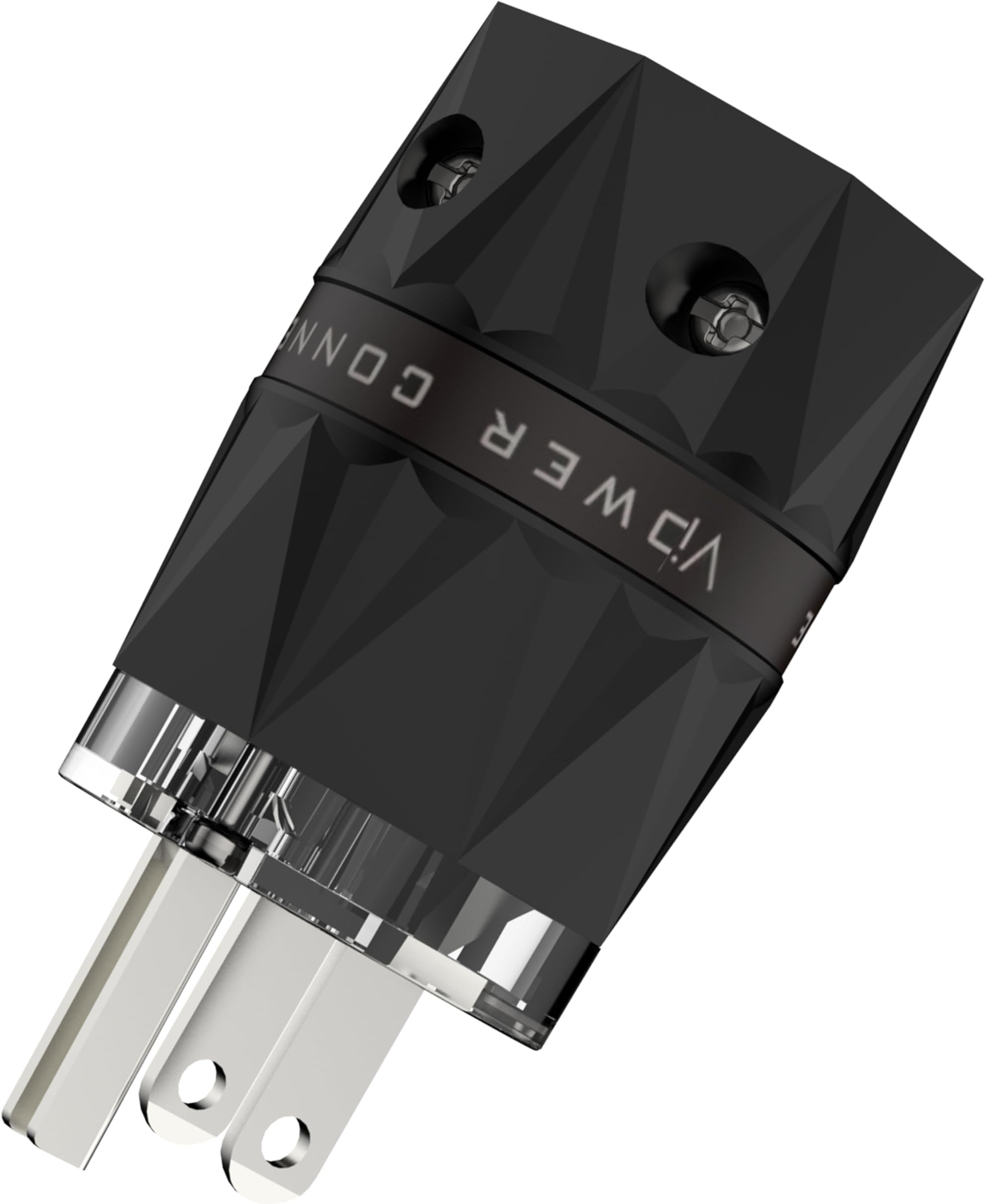 Rhodium-plated Pure Copper Hifi Power Plug, VM503R, Non-Magnetic, 15A/125V AC Mains Plug, Audio Grade Power Plug, Bayer-2805, Set Screws, Hi-End US Power Connector for DIY Audiophile Power Cord