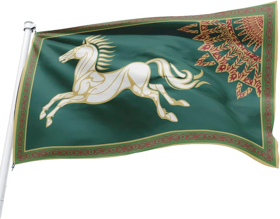 Amazon.com : Bayyon LOTR Rohan Flag 30x50 Inch Man Cave Home Office Bed ...