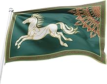 Flylong LOTR Rohan Flag Banner 3X5 Feet Green