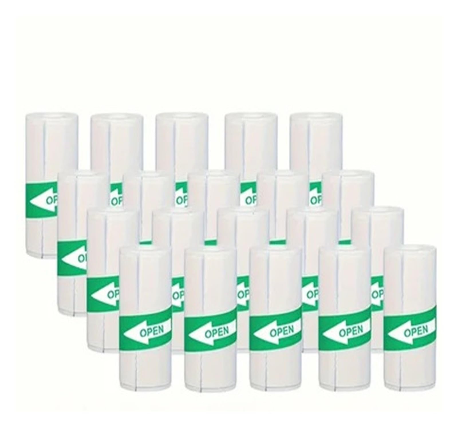 rolki papieru termicznego, Papier termiczny do drukarek biały samoprzylepny 5-50 szt(20PCS White Sticky)