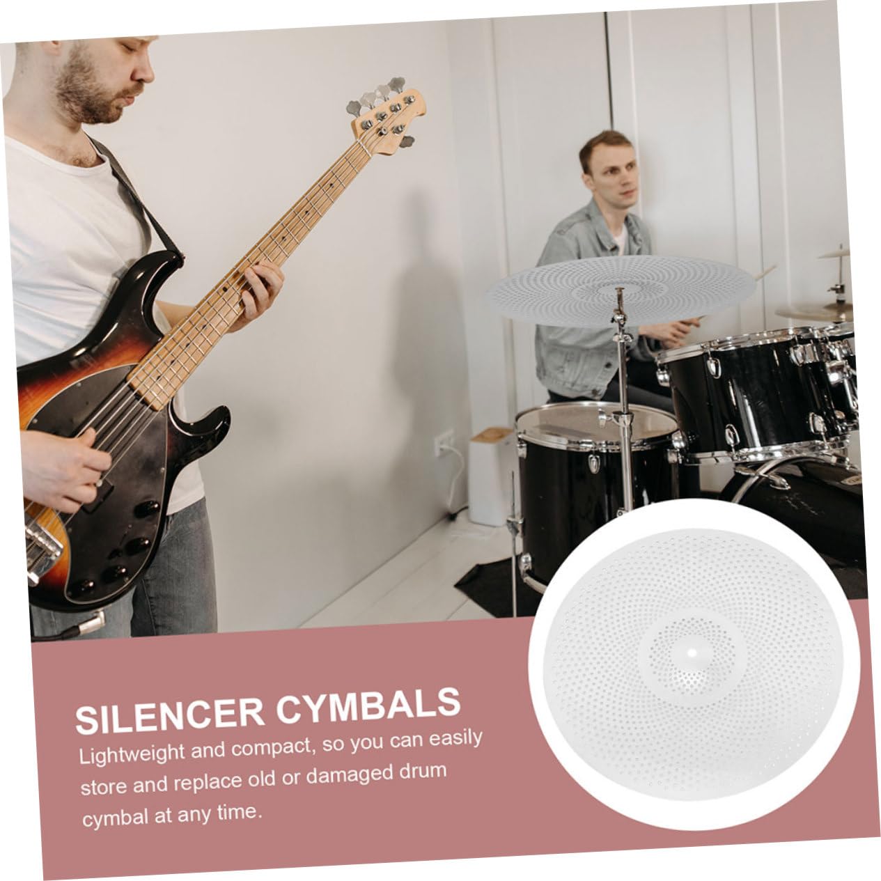 VICASKY Silent Cymbals - Piscina Amortiguador De 14/16 Pulgadas Para Batería - Piscina De Aleación - Accesorios Para Instrumentos De Percusión - Fácil De Instalar