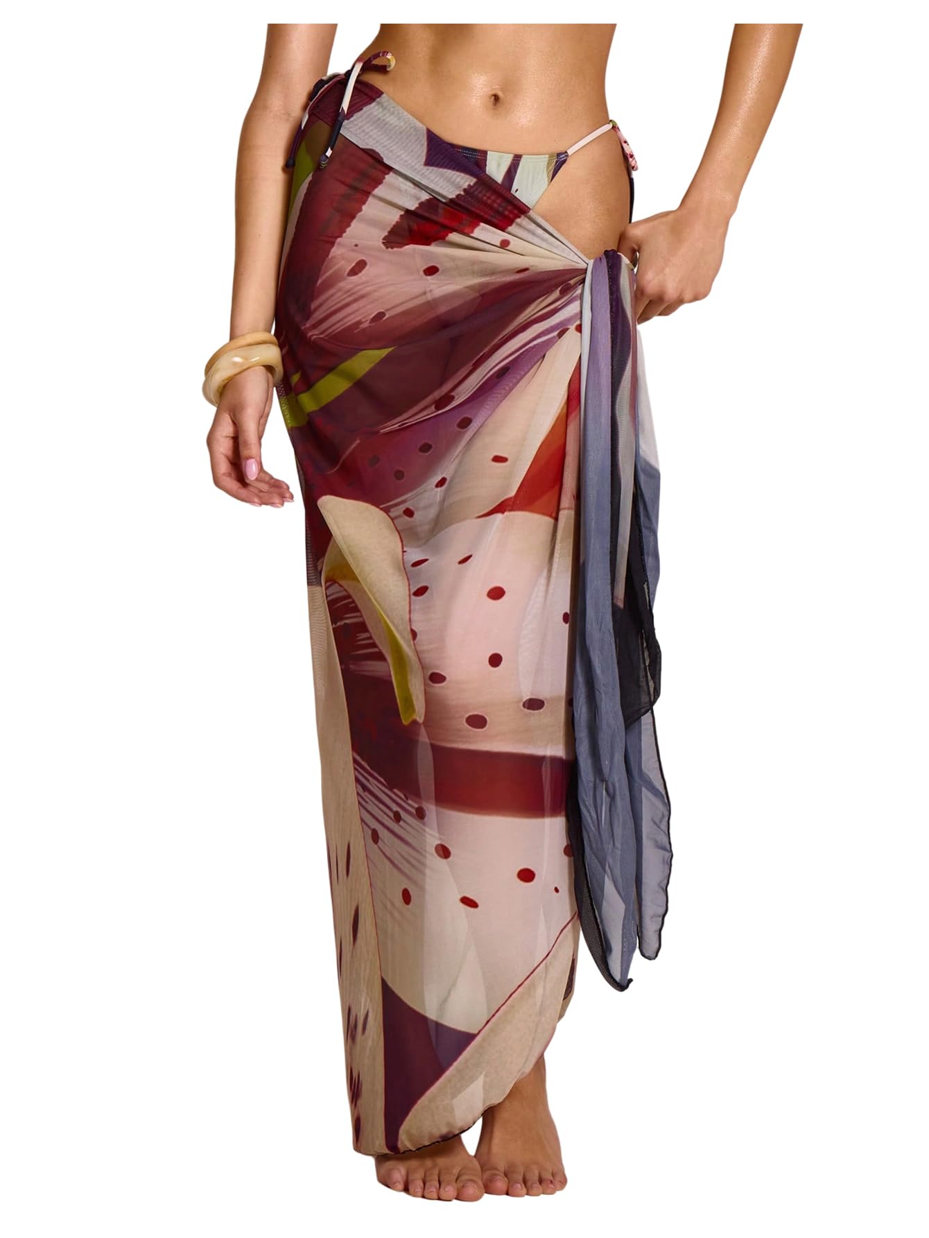 shenhe Women's Sarong Bathing Suit Cover Up Long Pareo Beach Wrap Skirt Beach Coverups-picture-21