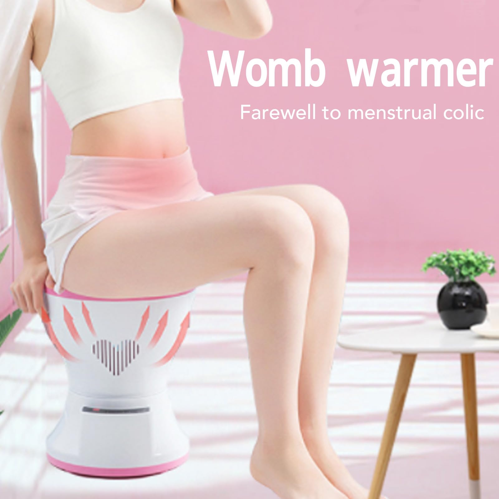 Asiento de Vapor Vaginal, Kit de Spa Vaginal Portátil de 350 ml, Temperatura Constante Inteligente, Cojín Suave y Transpirable para Calentar el Útero y el Abdomen y Aliviar Los Calambres (UE)