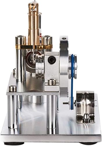 Miniatura 7 de Aire caliente Stirling Motor Generador de energía Modelo de motor alfa Kit de experimento de física educativa (B)