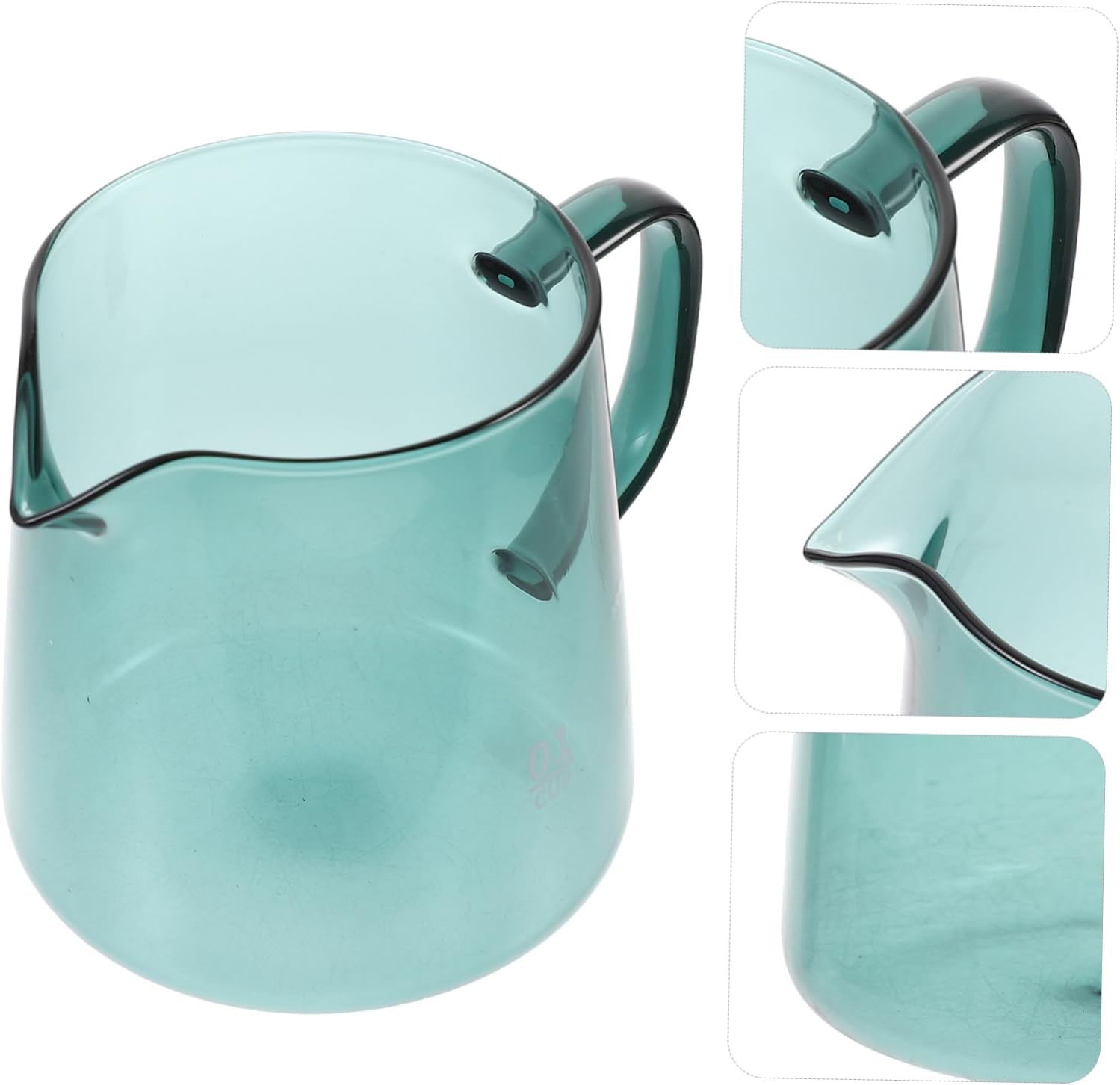 ABOOFAN Heat Resistant Glass Coffee Pitcher with Creative Pour Spout Multi Functional Coffee and Sauce Dispenser Kitchen Container