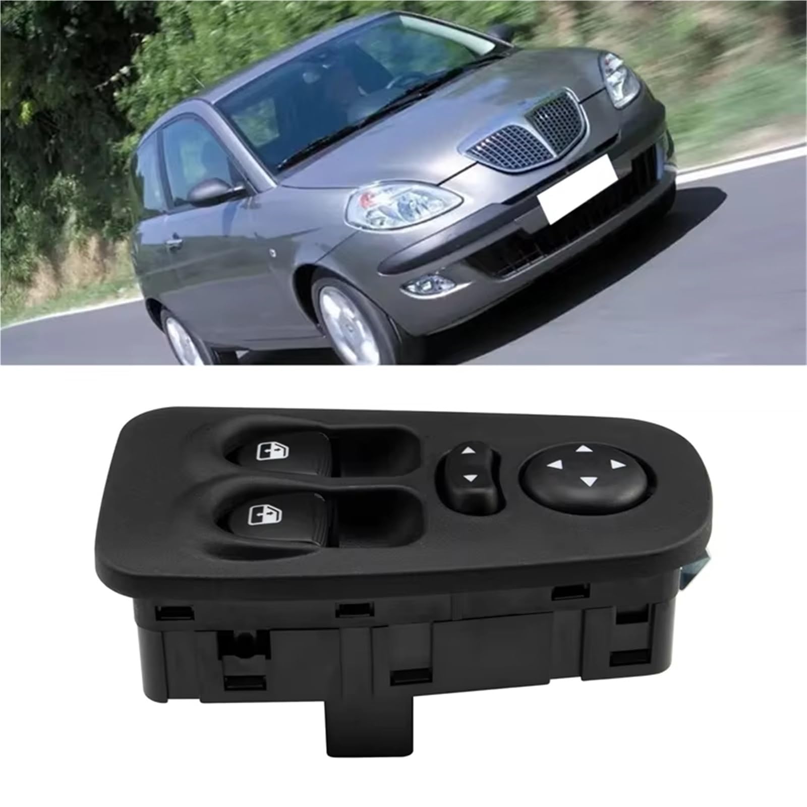 pour Fiat et Lancia Ypsilon 1.2 JTD 1.4 (2003-2011) : Bouton-Poussoir de lève-vitre électrique