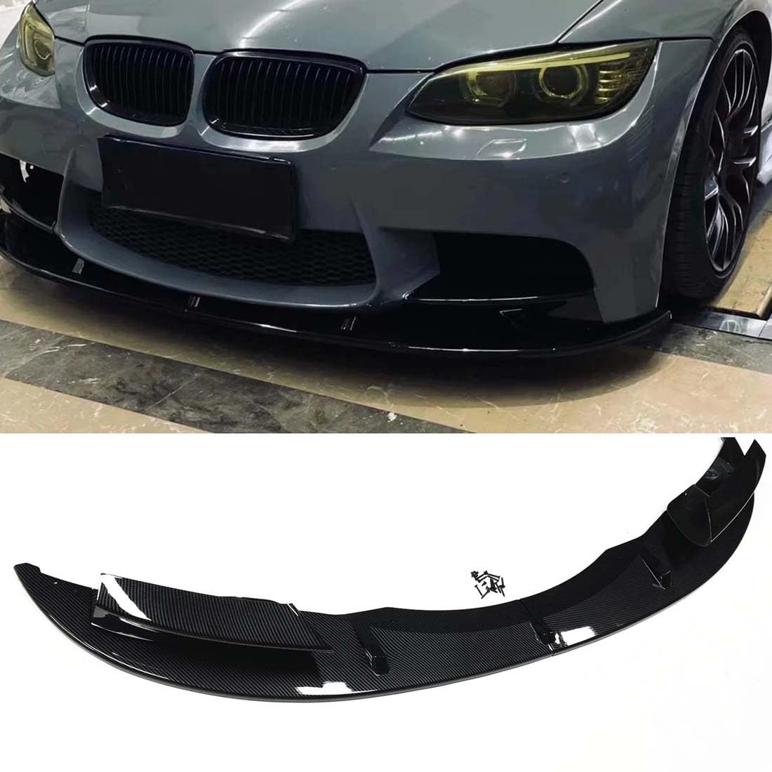 Rabat de protection avant look carbone B pour pare-chocs BMW E90 E92 E93 M3