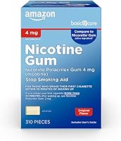 Vista 1 de Tienda Basic Care Goma de mascar Polacrilex de nicotina sin recubrimiento, 4 mg (nicotina), sabor original, ayuda para dejar de fumar, 310