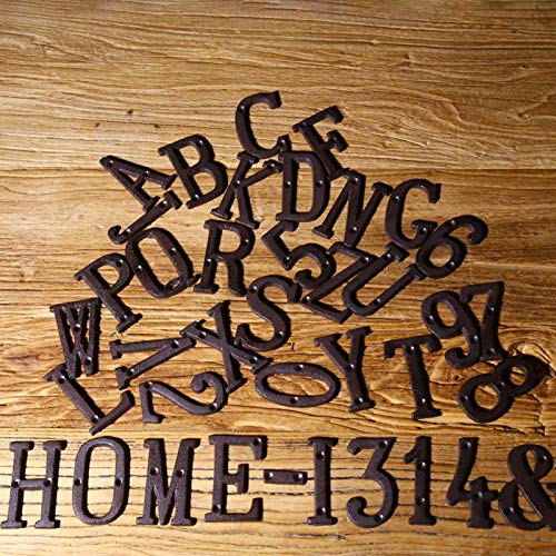 BARMI 2inch Retro Metal Letter A to Z Alphabet Wrought Iron - Want It All