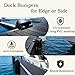 DD Boat Dock Bumpers Boat Bumpers for Docking, Inflate Marine Dock Bumpers, Durable BoatDock Protection from Scratches & Collisions(Black-1Pack)