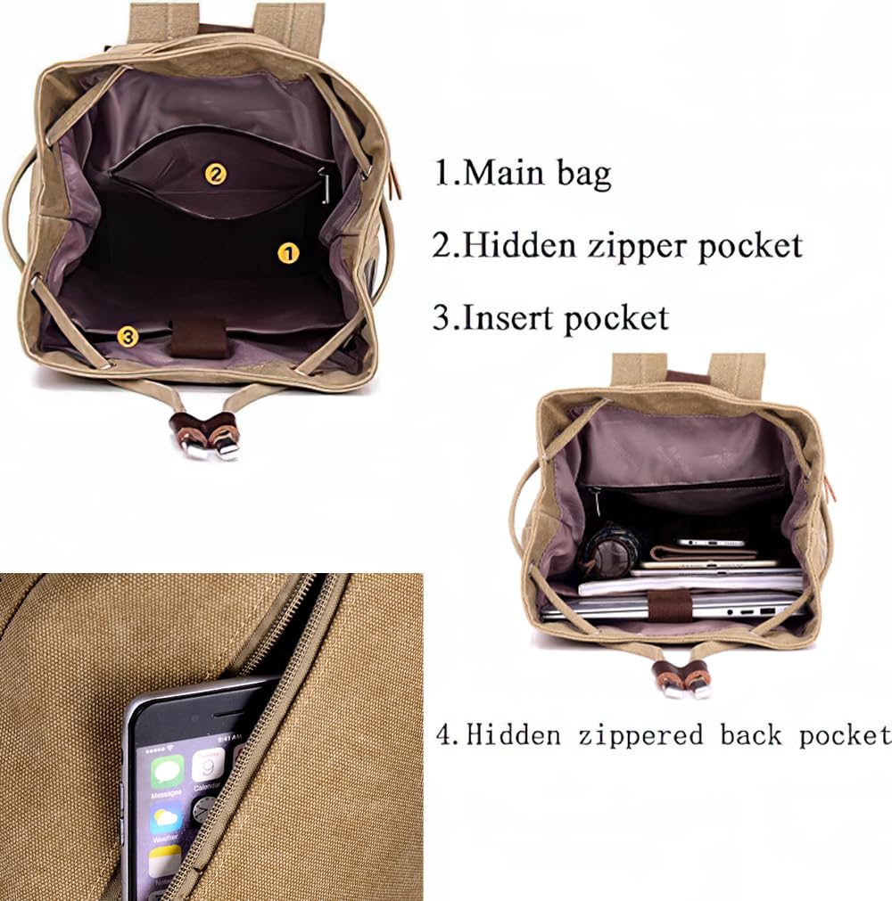 GAMIRA Borsa a secchiello con coulisse per sport all'aria aperta, Zaino con coulisse di grande capacità, Zaino sportivo in tela per donna uomo