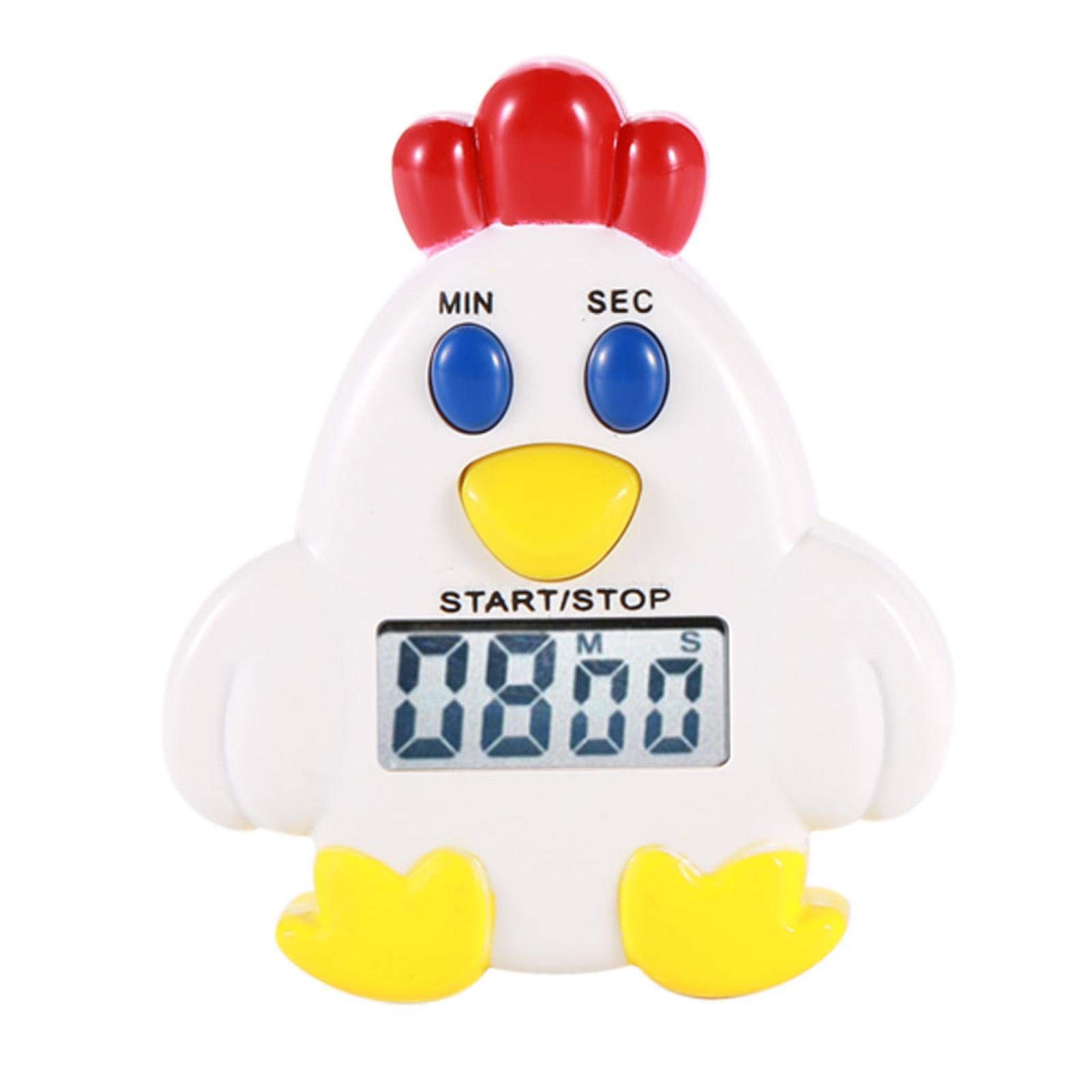 Pangding Yellow Kitchen Timer, Cute Electronic Lcd Countdown Cooking Baking Helper Kitchen Timers Kitchen Timer Digital With Magnetic Back Stand For Cooking Kitchen