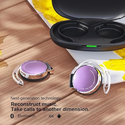Miniatura 6 de Auriculares inalámbricos con ganchos para las orejas con clip Bluetooth 5.3 en la oreja, auriculares inalámbricos de oreja abierta, auriculares