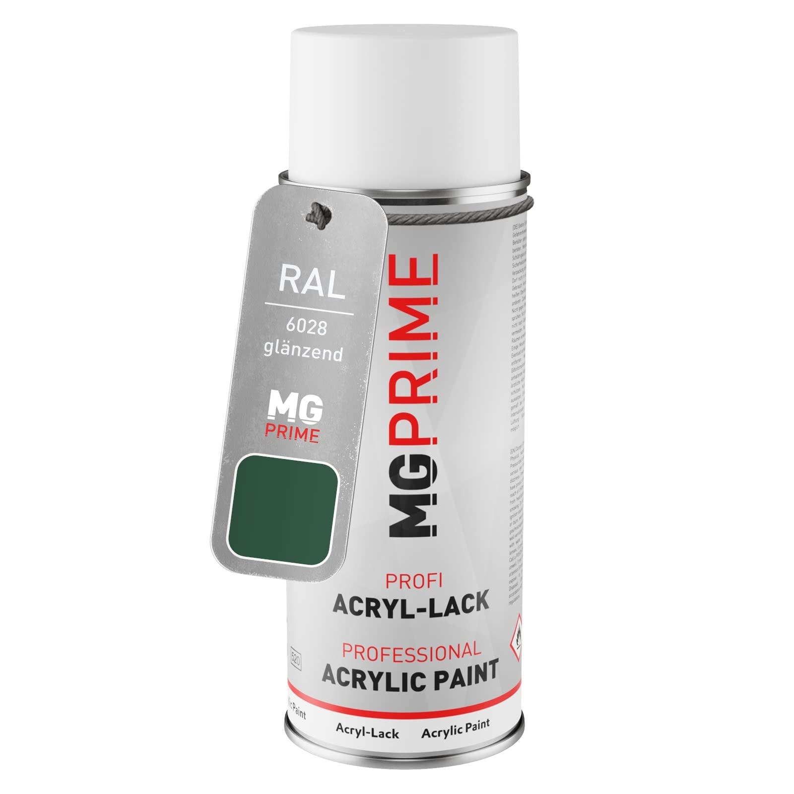 Mg Prime Pine Green Ral 6028 /Kieferngrün Spray Can 400 Ml Glossy Quick-Drying
