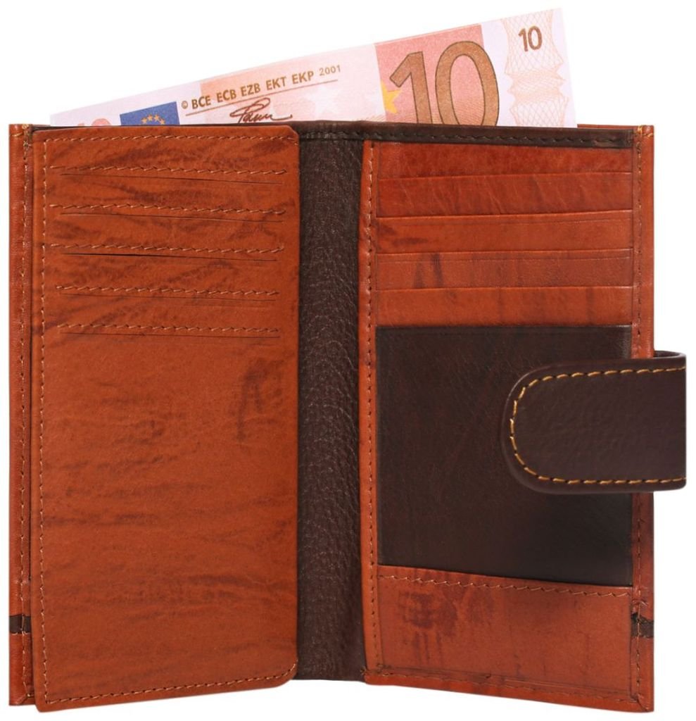 Laveri LeatherLAVERI Genuine Leather Organiser Designer Wallet Credit Card Slots, Id Window_1802/F