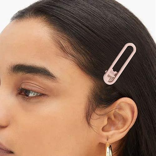 Miniatura 6 de 10 pinzas para el cabello sin dobleces con pico de pato de metal mate, sin arrugas, pasadores de pelo para maquillaje, accesorios de peinado con