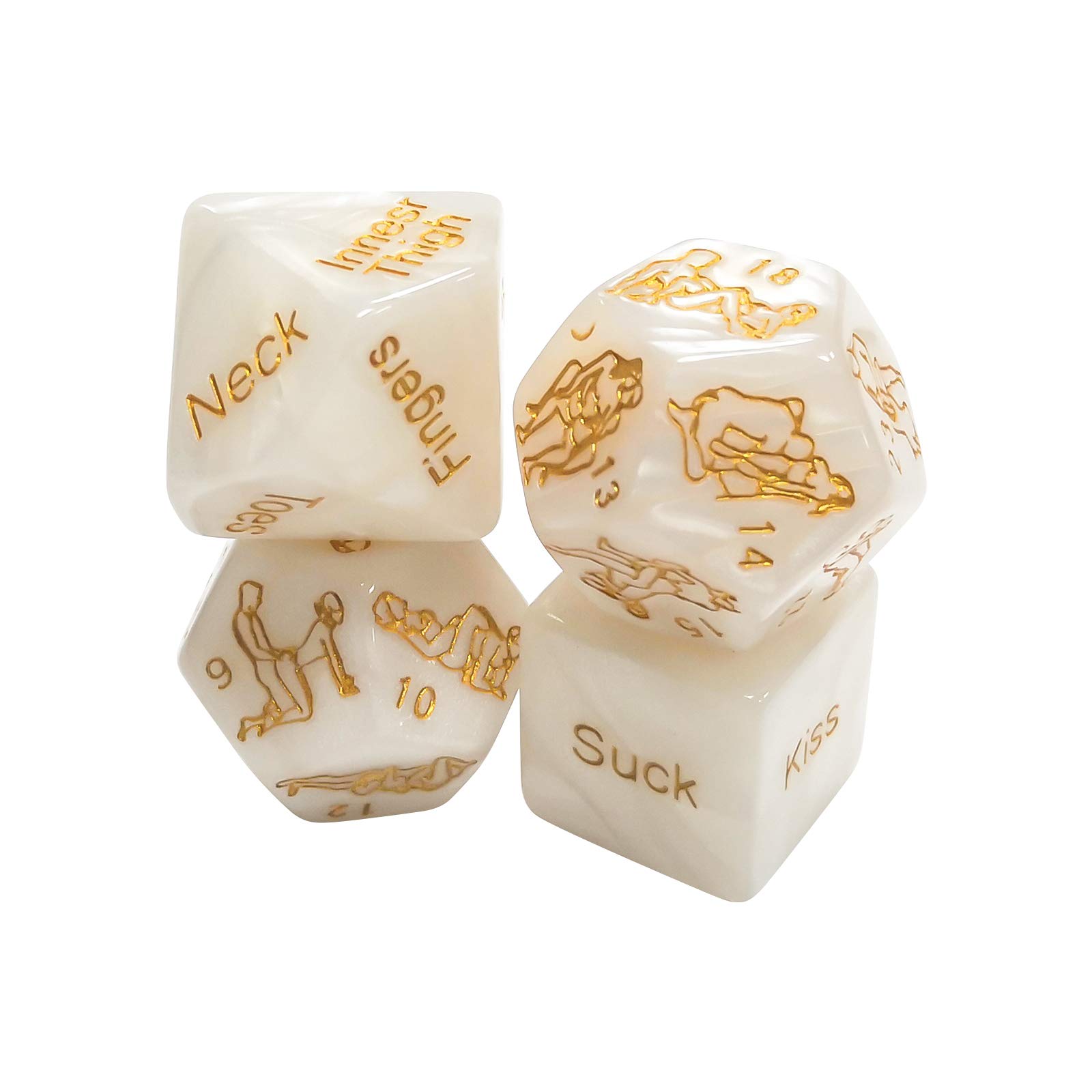 Amazon.com: 4 Pack Funny Dice Games,Role Playing Dice,Romantic Positions  Game Dice for Couples,Humour Dice Toys for Adult (White) : Health &  Household
