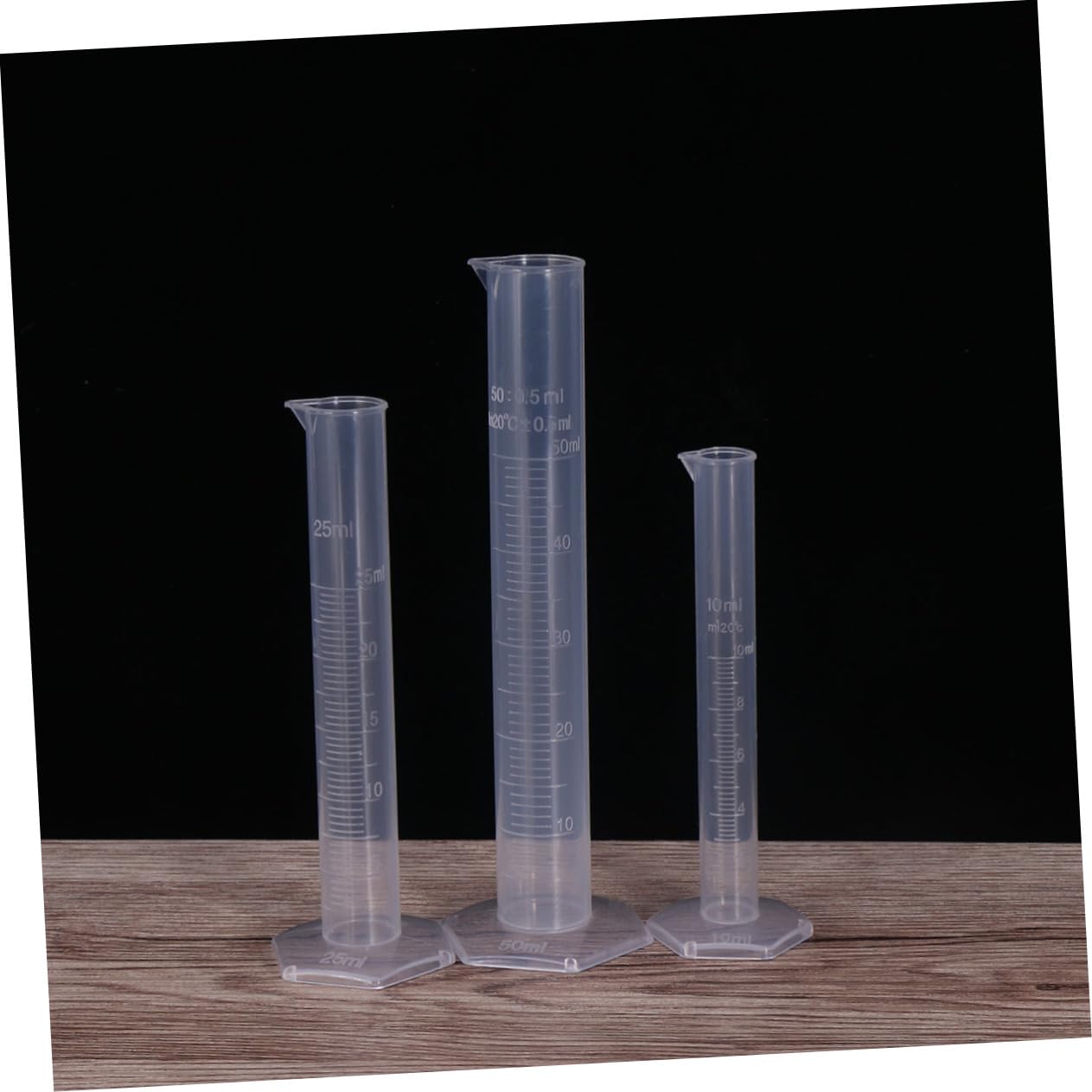 HOMOCONO 5pcs Measuring Cylinder Lab Cylinders Test Measuring Tubes Hydrometer Graduated Cylinders Cylinder Kit Transparent Measuring Tube