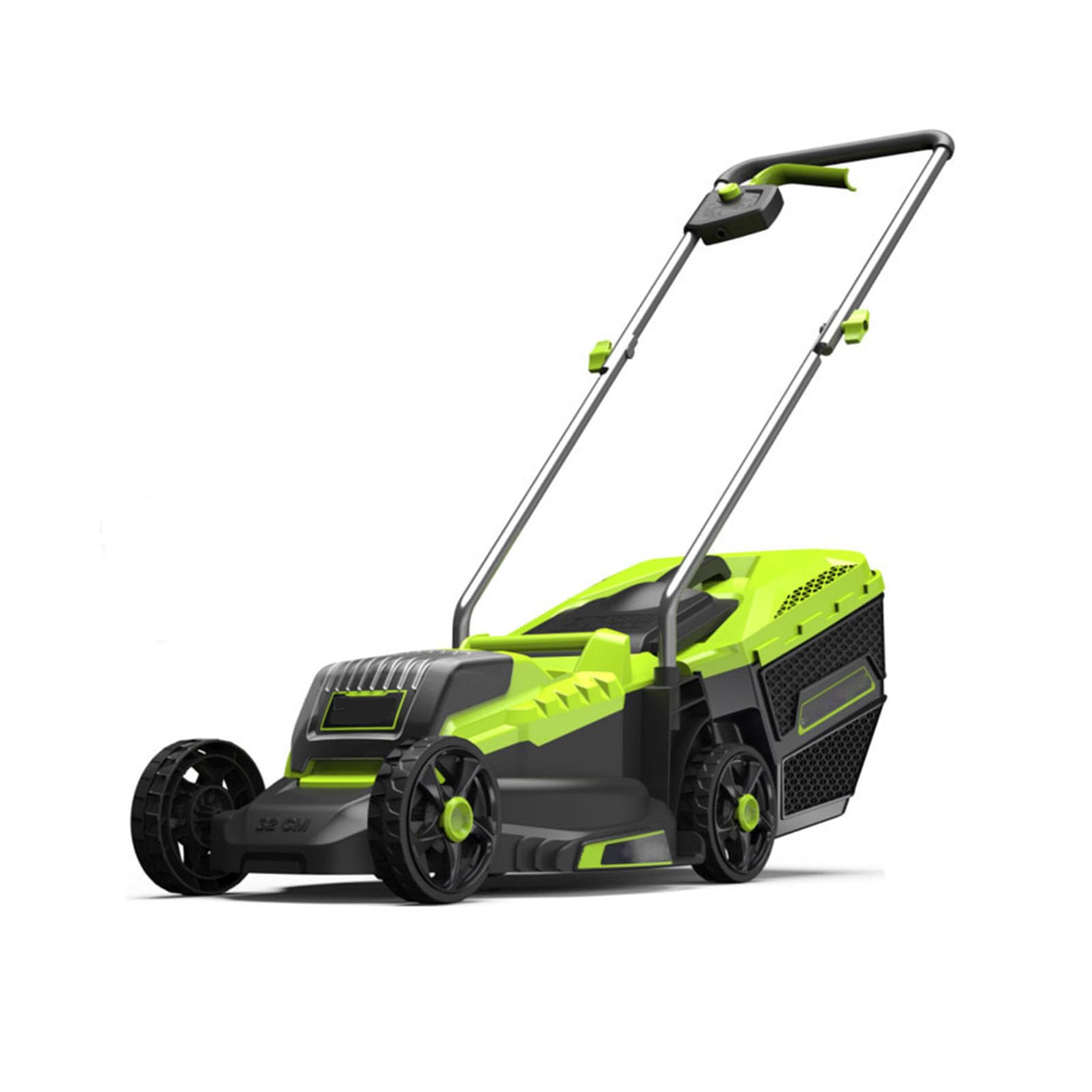 Rasaerba A Batteria con Motore Brushless,Tagliaerba A Batteria 3 Altezza Taglio Larghezza di Taglio di 33 Cm,Tagliaerba Elettric con Vano Raccolta 30L