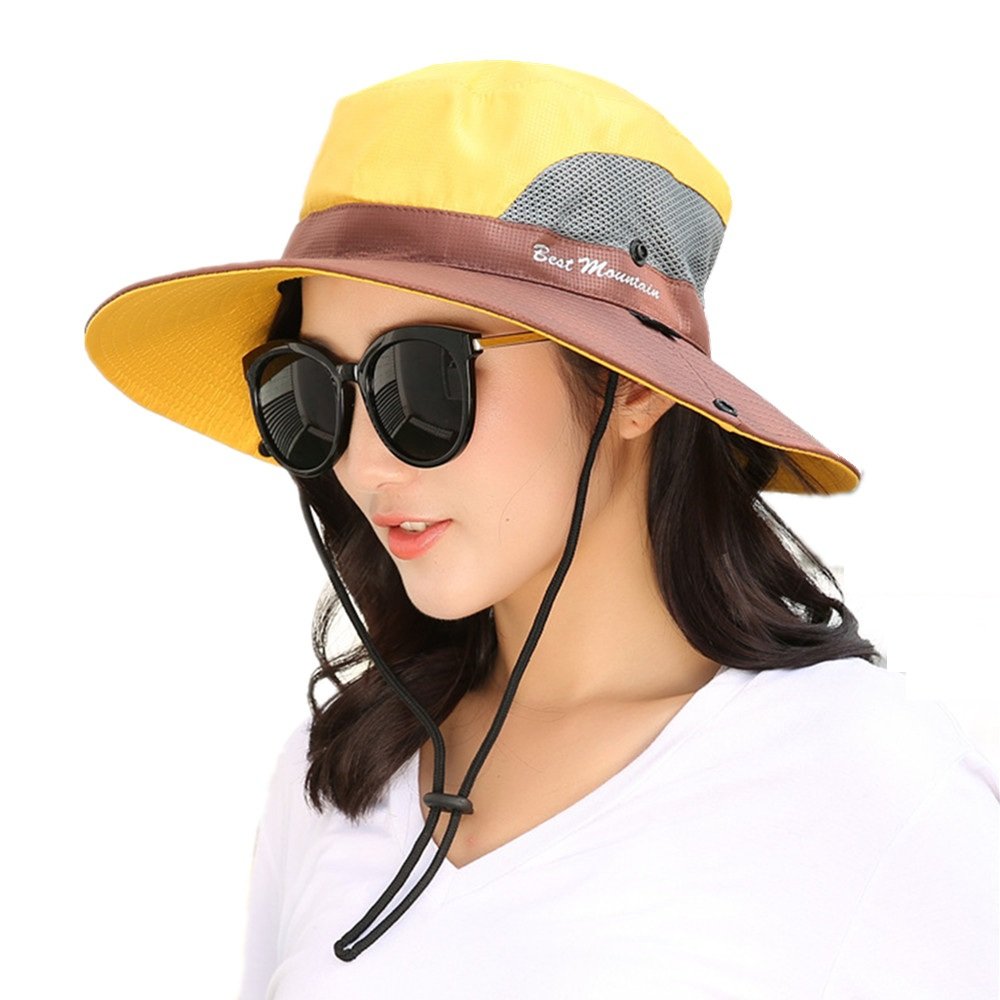 Chapeau De Randonnée Soleil Unisexe UPF50+ - Large Bord Avec Protection Nuque Pour Homme Et Femme