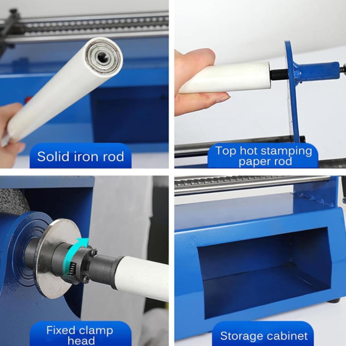 Cortador de rollos de estampado en caliente con mango antideslizante, posicionamiento de 360° para un corte preciso de papel de aluminio