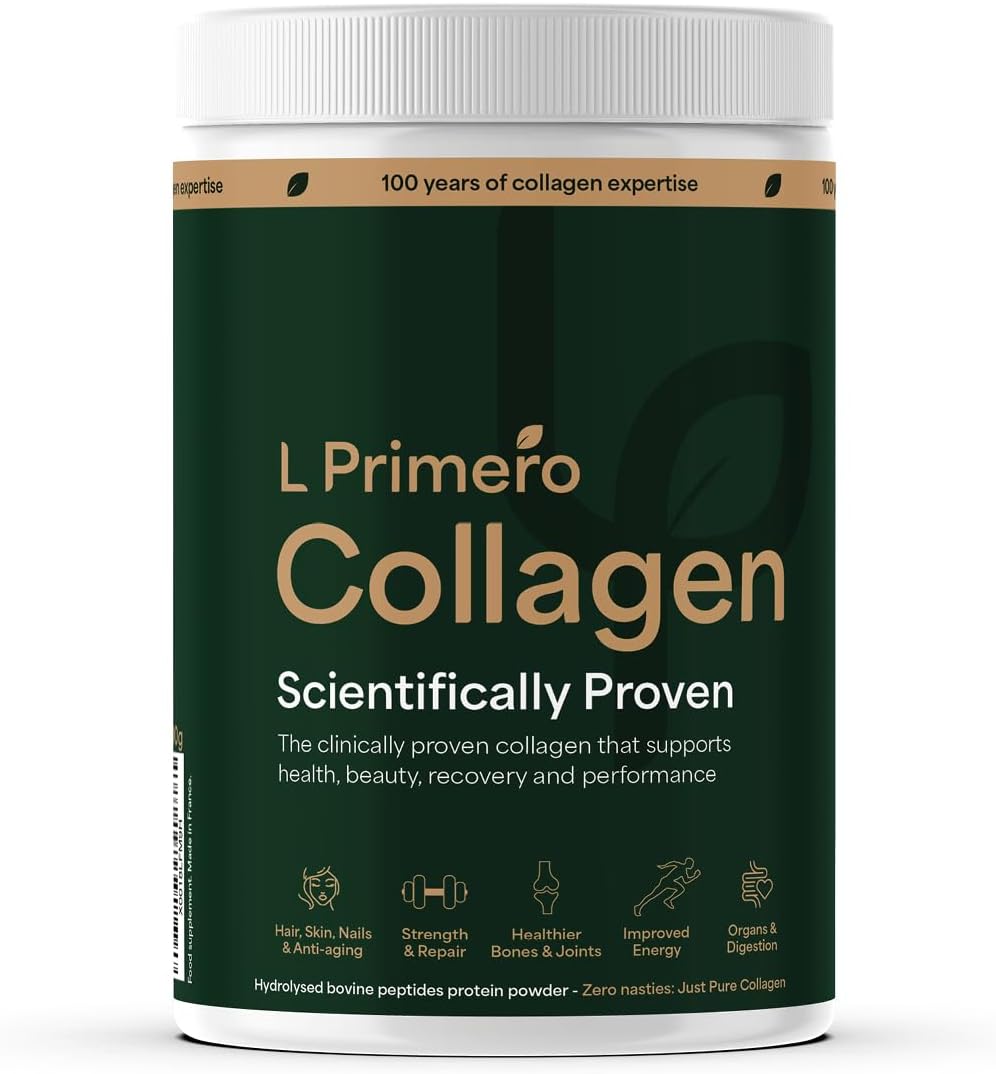Collageenpeptides Poedersupplement voor mannen en vrouwen 400g, grasgevoerd, gehydrolyseerd niet-gearomatiseerd runderbioactief collageeneiwit, snelle absorptie, hoge sterkte, anti-aging,