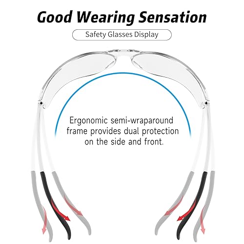 Miniatura 3 de Salfboy 50Pair Safety Glasses ANSI Z87.1 Scratch Resistant Glasses for Women Man Lab Goggles UV Eye Protection