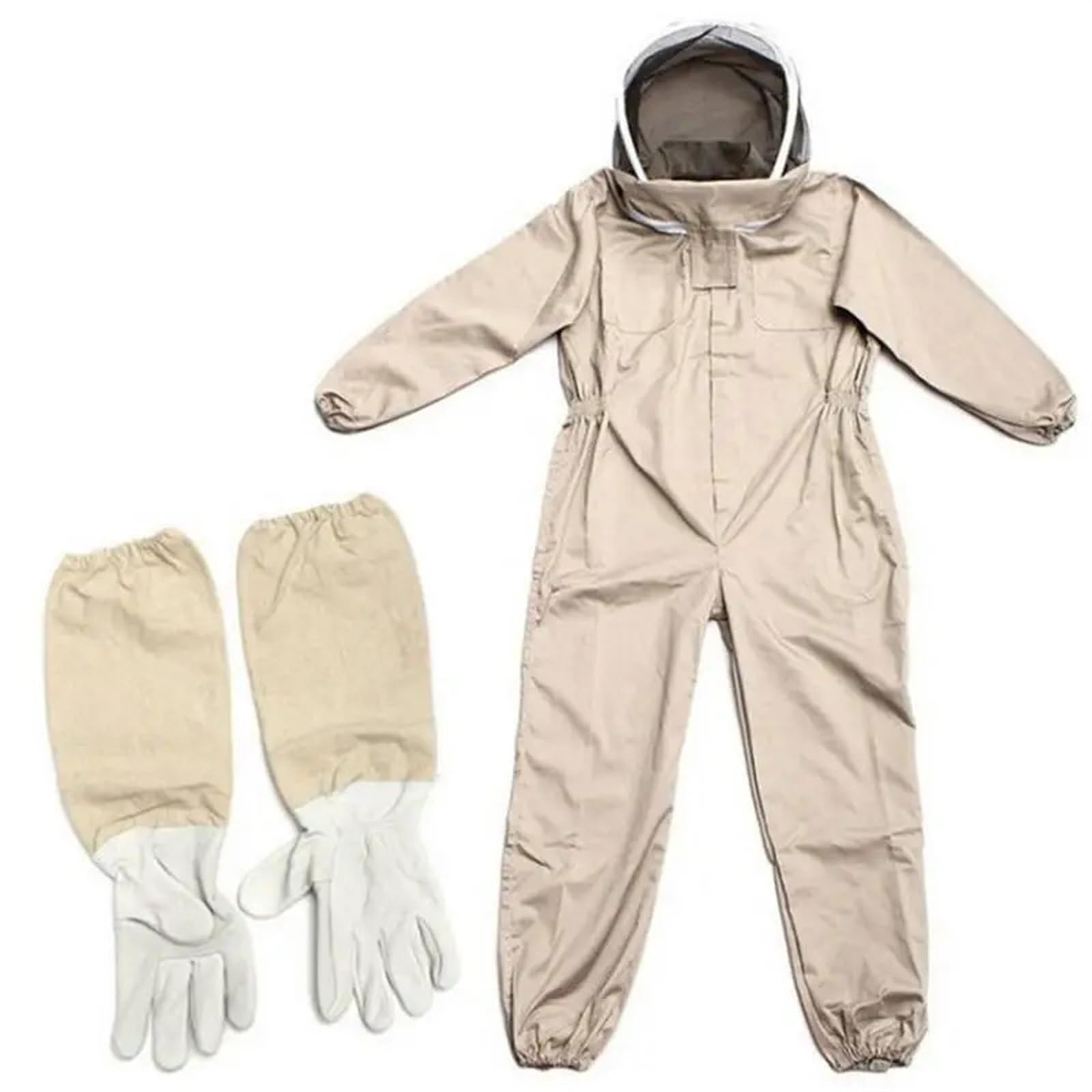 Mono De Apicultor Para Apicultores Ropa protectora profesional a prueba de abejas, traje de apicultura de cuerpo completo, traje de seguridad Unisex for granja con guante y capucha de velo(XXL)
