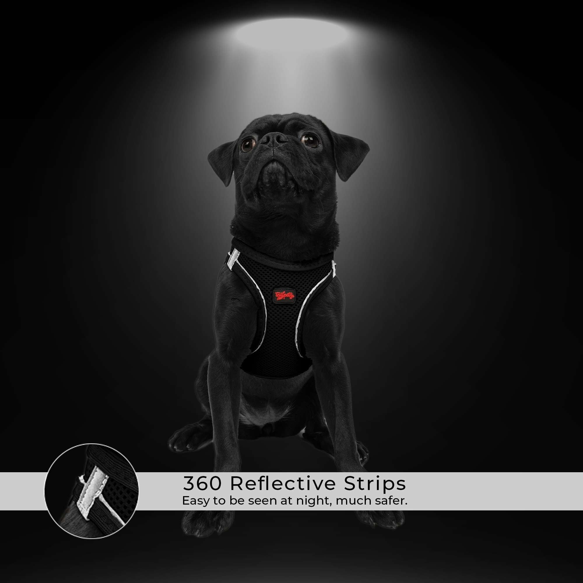 HAPPET Harnais Air Comfort 3XS Marron - Maille Douce Respirante