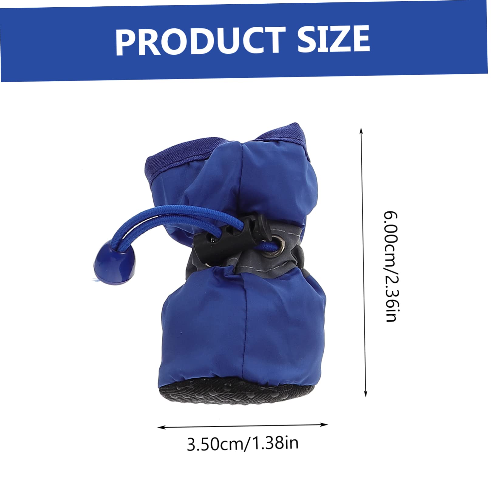 Happyyami 3 Sets Dog Boots Thickened Non Slip Rain Shoes for Pets Comfortable Design for Outdoor Use