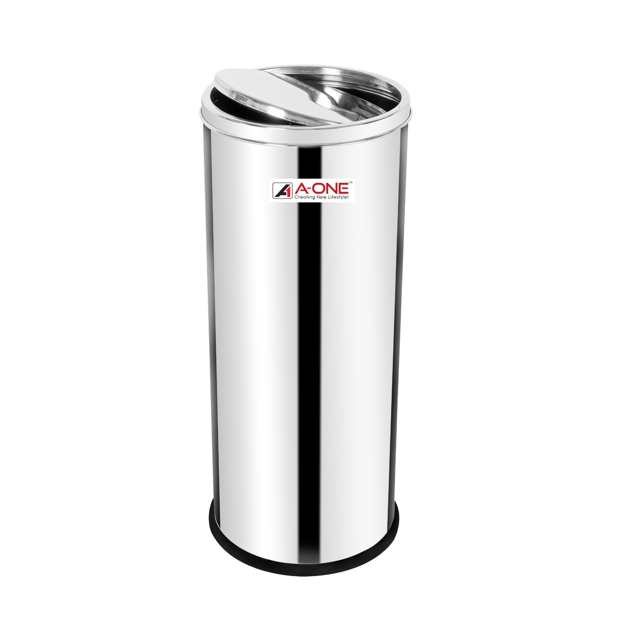 A-ONE Stainless Steel Swing Dustbin|SS202 Grade Modular Swing Bin|Garbage Can Perfect for Home|Kitchen|Restaurant|Office (12x28Inch, 60Litre, Silver) (B0CX1HCDKP) Amazon Price History, Amazon Price Tracker
