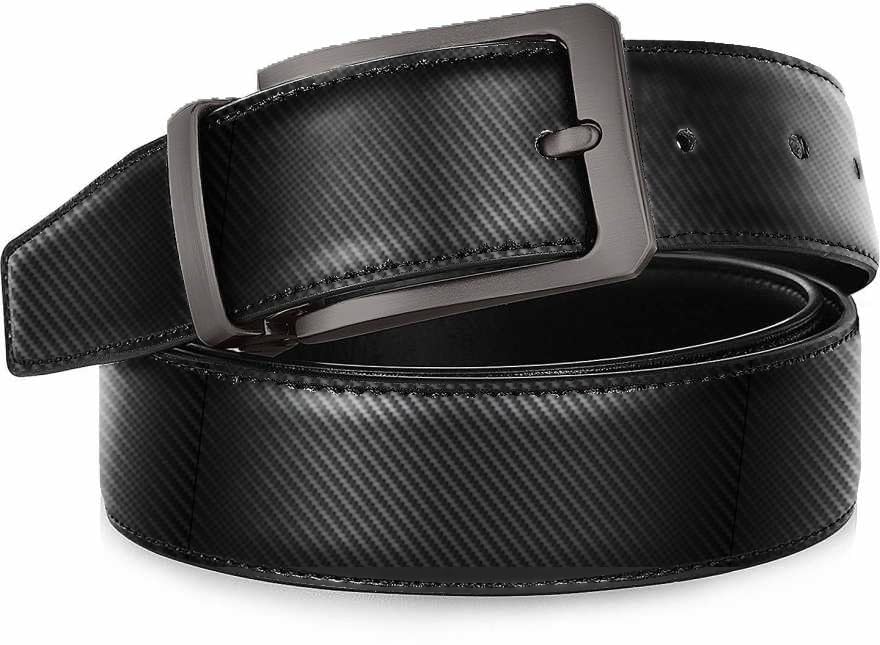 Image of ZORO Men's Vegan Leather Belt for Men, Formal /Casual,Black | Fit on up to 38 Inches