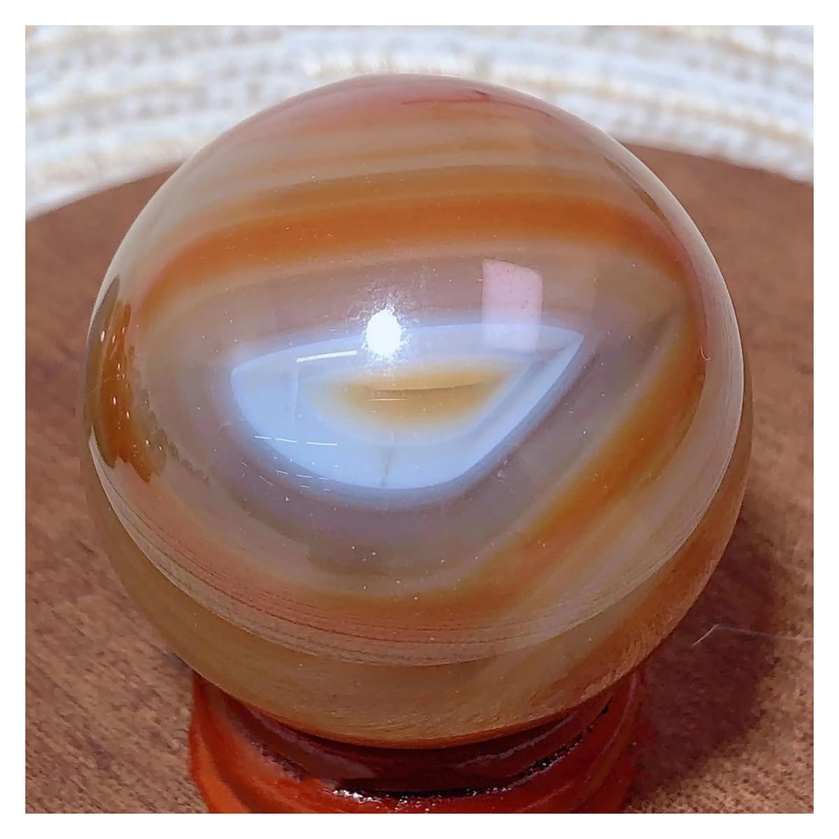 Esfera de sardónice LQYXGS de 87g para decoración mística del hogar