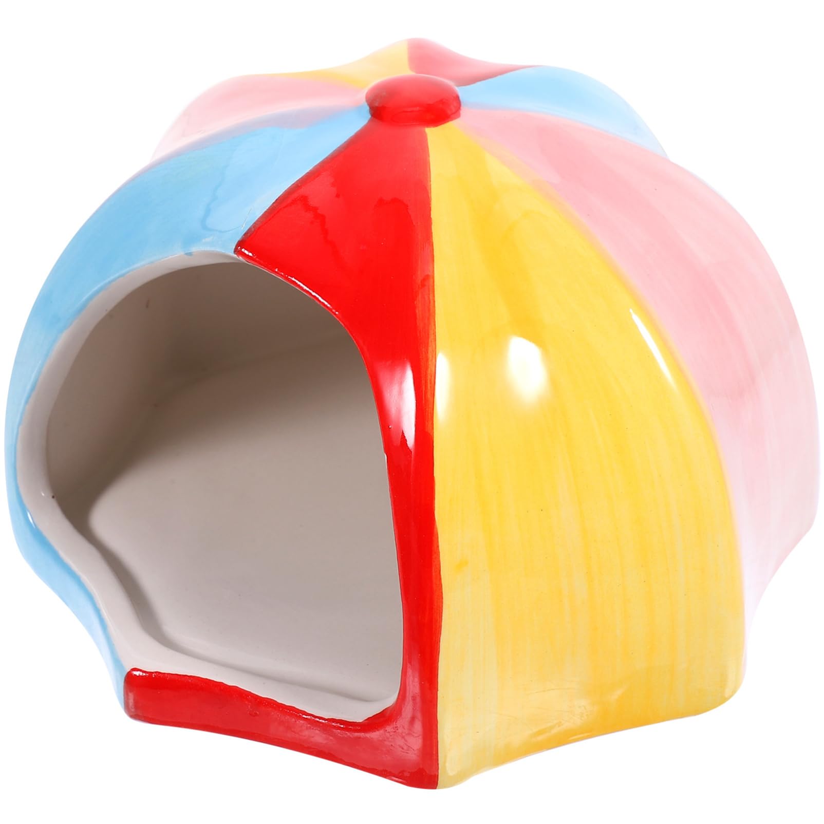 Didiseaon Casa De Hámster De Cerámica Nido De Refrigeración De Hámster De Cerámica Casa De Hámster para Cobaya Casa De Hámster Erizo Cabaña para Animales Pequeños Nido para Dormir