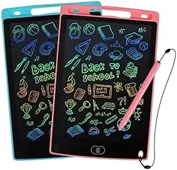 Lousa Mágica Infantil Tipo Tablet Traço RGB Com Caneta para Desenho Brincar Interativo Educativo 10.5 polegadas (Cor de Rosa)
