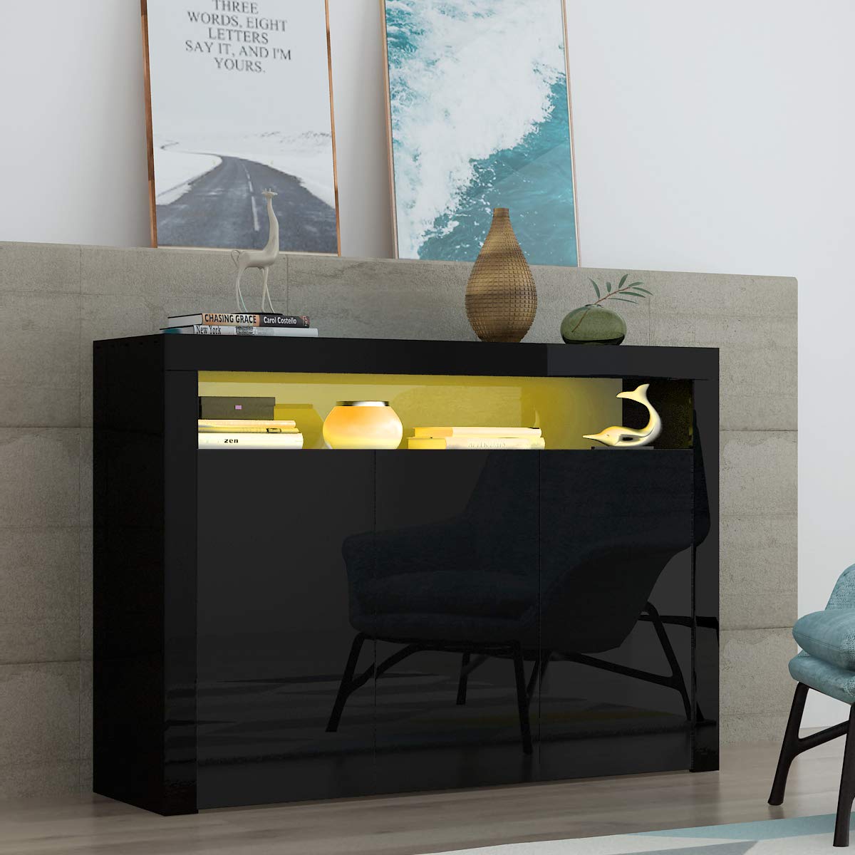 Buy Panana Sideboard Modern Living Room Cupboard Unit Buffet