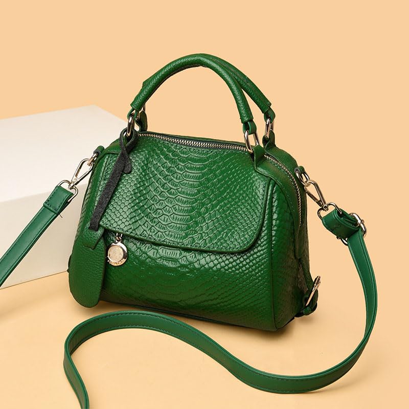 Genuine Leather Top-handle Handbag Crossbody Shoulder Bags Crocodile Embossed Purse for Women3