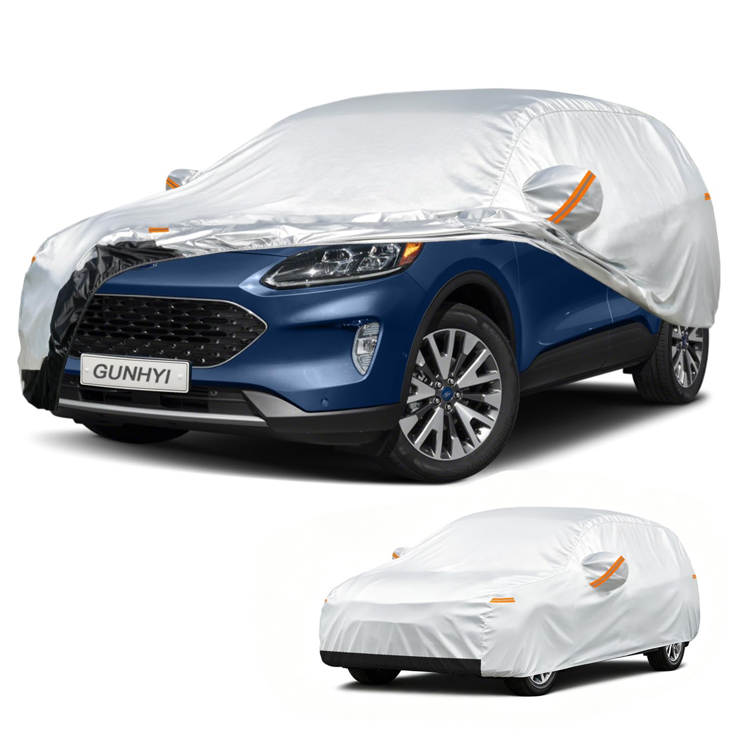 GUNHYI Waterproof SUV Car Cover Custom Fit Ford Escape (2008-2026) | All-Weather outdoor sun/rain/dust/snow protection, durable breathable Oxford fabric, soft paint-safe, cover for Automobiles.