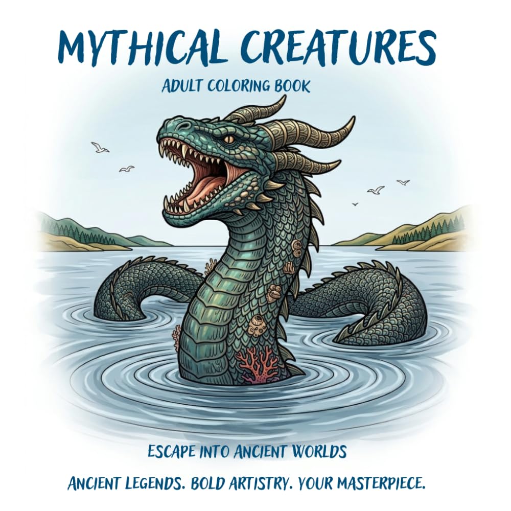 Mythical Creatures: Adult Coloring Book