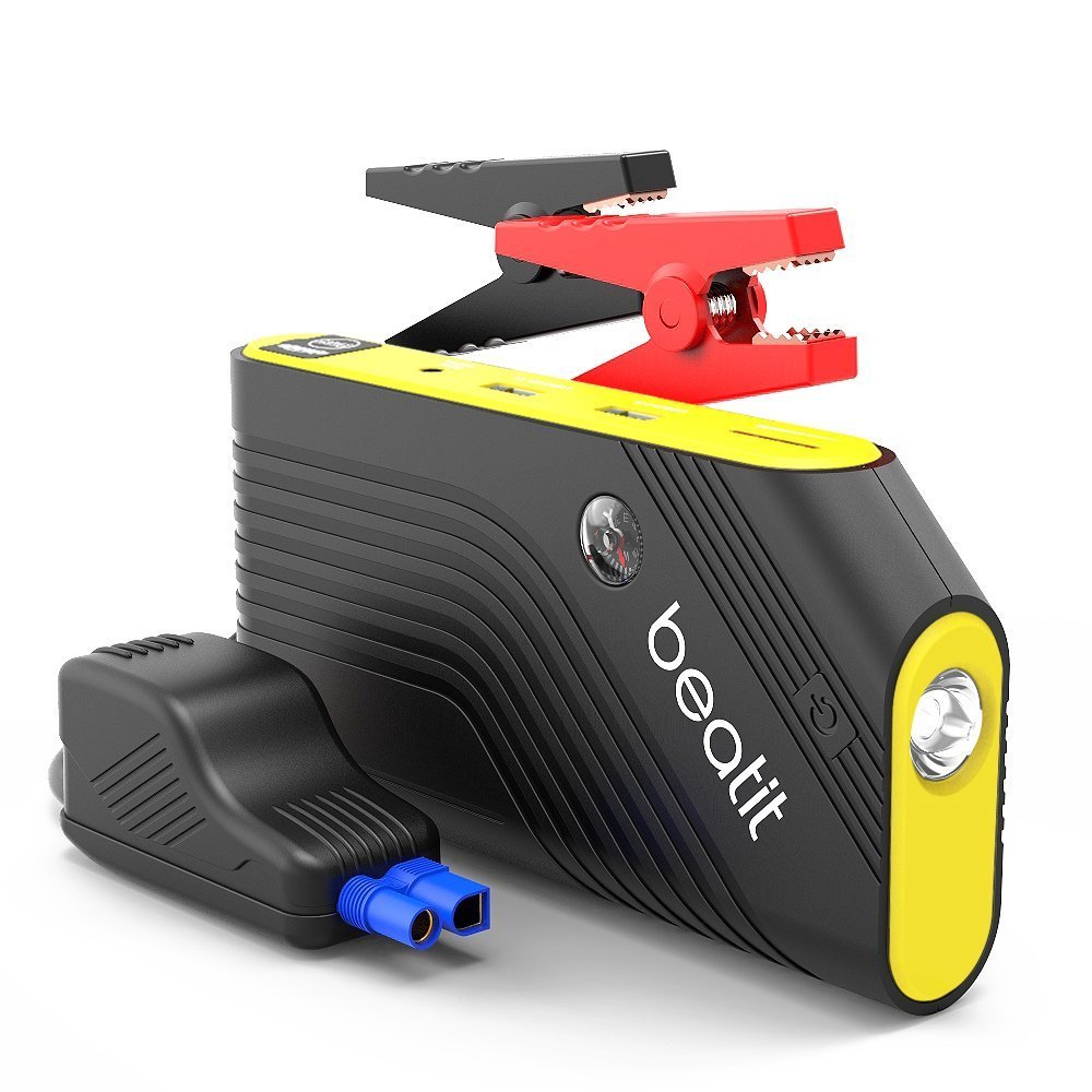 Beatit Portable Car Jump Starter (Booster Battery Charger Power Bank Vehicle Emergency Kit Compass And Built-In Flashlight) Christmas gift BT-B9