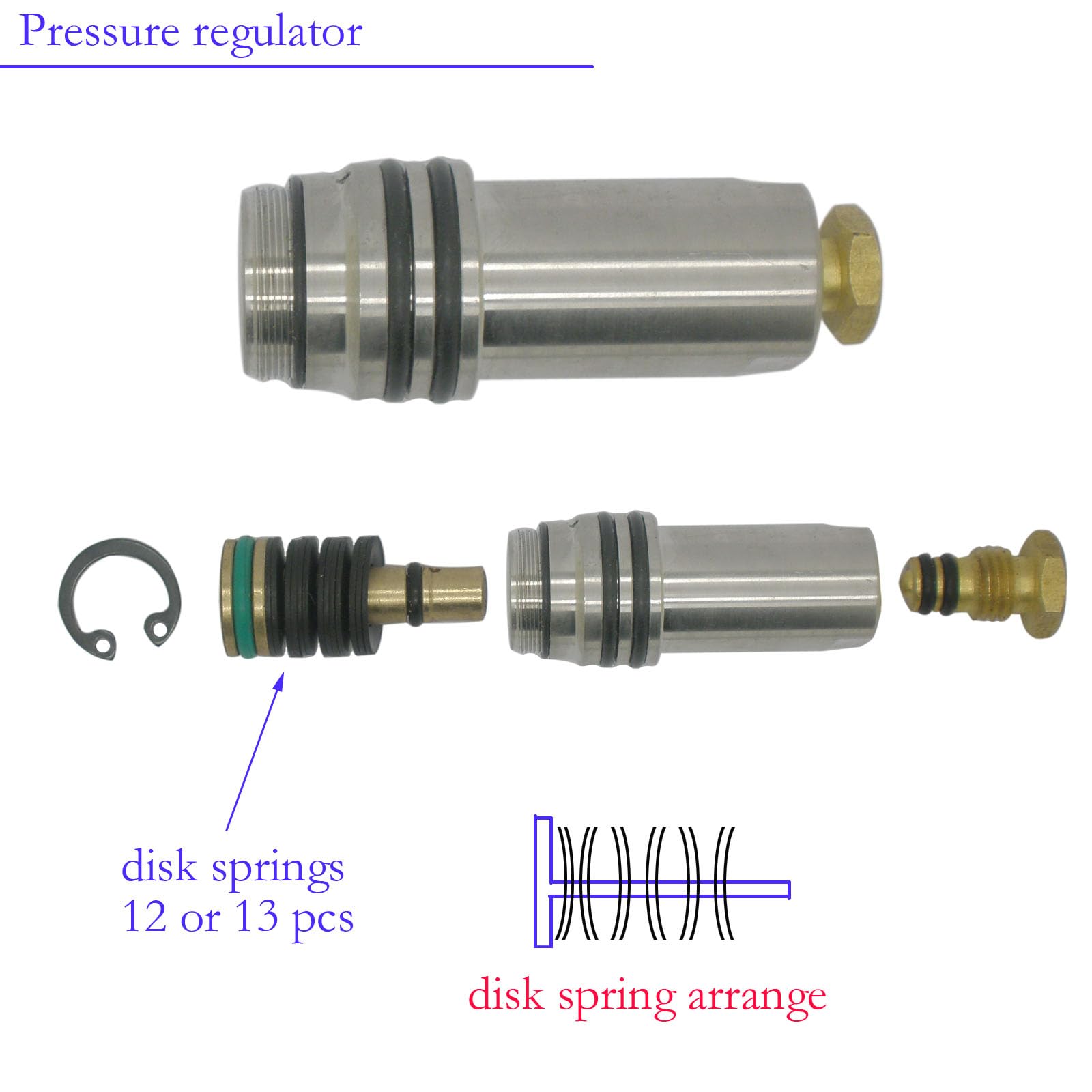 12g CO2 / Pumpe zu PCP einstellbar/geregelter Hochdruck-Umwandlungskit HPA für Crosman 2240 1377 1322 2250 2260 und längere Barrel