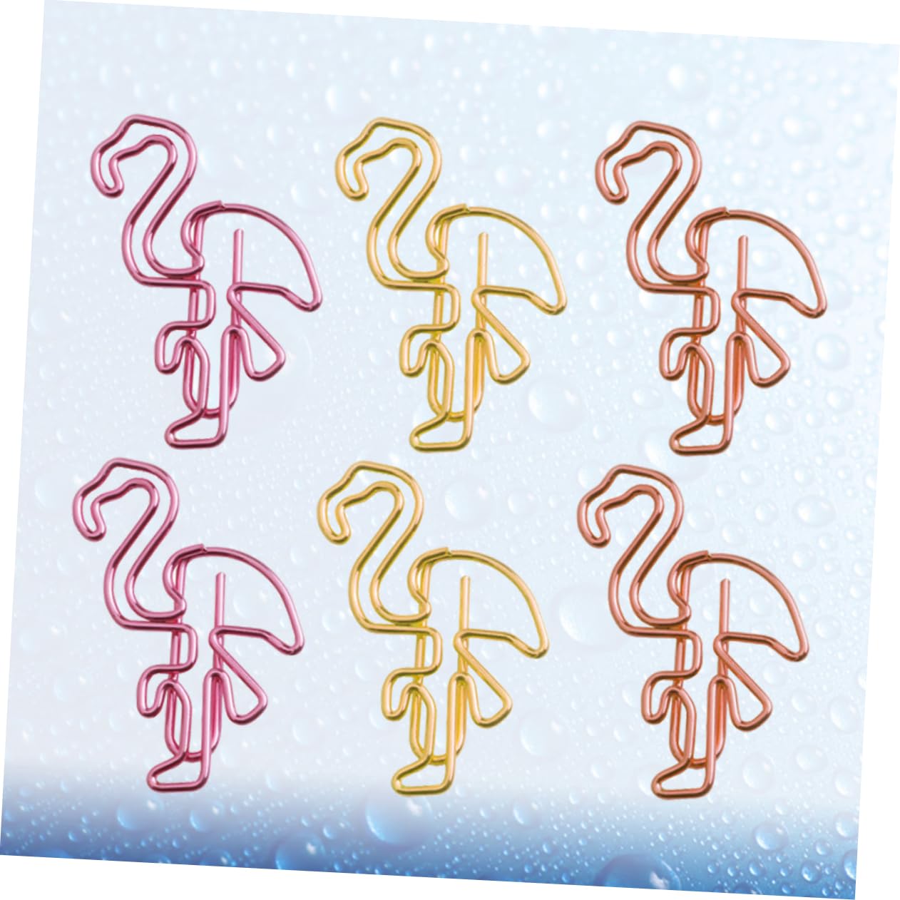 Tofficu 3 Set Di Segnalibri A Forma Di Fenicottero Fermagli in Metallo Creativi Portadocumenti Per Ufficio Aula Casa Clip Decorative 30 Pezzi * 3