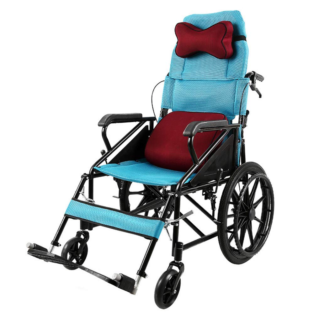 Buy WANGXN Wheelchair HalfFold High Back Design Detachable Solid Tire Portable Wheelchairs