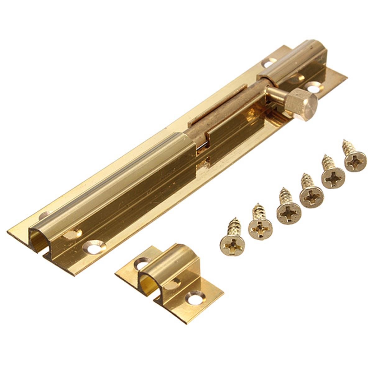 4"/100mm Solid Brass Slide Door Bolt Lock Heavy Duty Gate Bolt Security Catch Latch