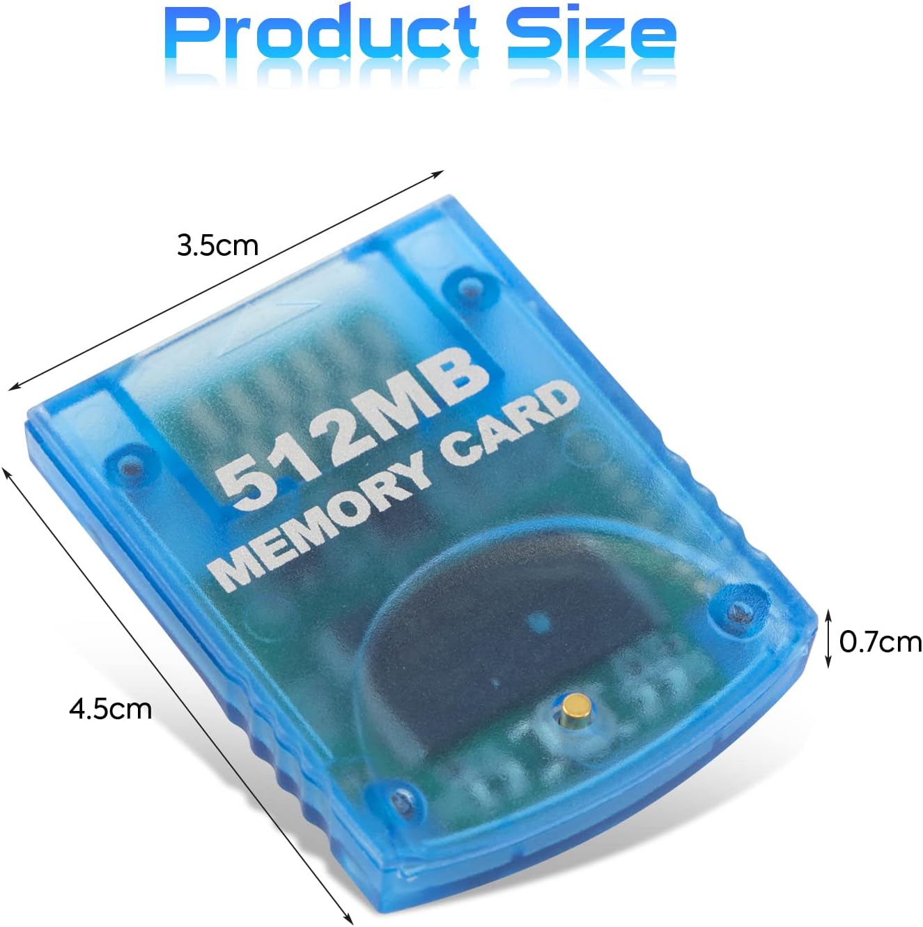Suncala Memory Card Compatible with Gamecube and Wii Console, 512MB Memory Card for Nintendo Gamecube