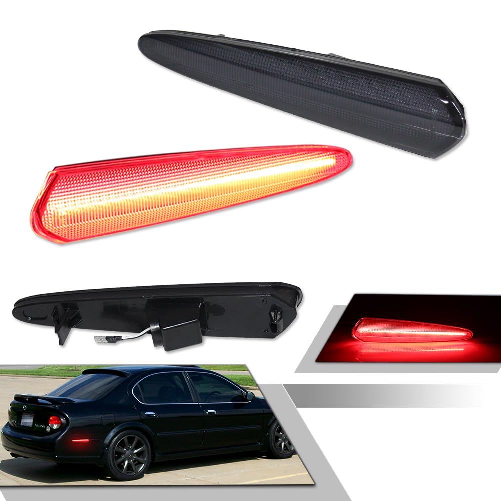 Amazon.com: GTINTHEBOX Smoked Lens Red LED Rear Side Marker Lights