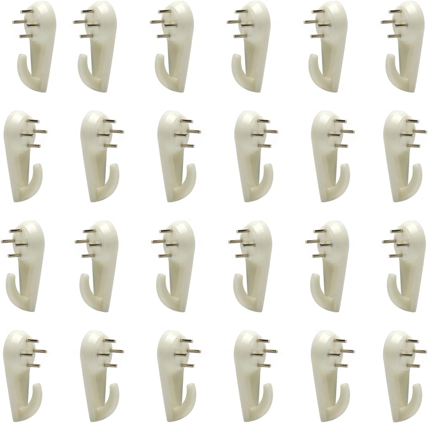 Nails for Hanging Pictures,Picture Hooks Hardwall Hanger for Hardware, Fasteners & Hooks Wall Mount Non-Mark Hook Picture Photo Frame Hangers(30pcs,40*20mm)